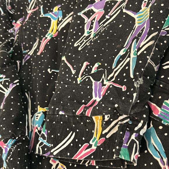 Art to Wear by Ken Done Jacket Ski print vintage - Picture 11 of 16